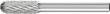 Frässtift HM Walzenrundform 0820 3PLUS 6mm 8x20mm Pferd Produktbild img1 S