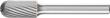 Frässtift HM Walzenrundform 1020 3 6mm 10x20mm Pferd Produktbild