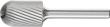 Frässtift HM Walzenrundform 1625 3 6mm 16x25mm Pferd Produktbild img1 S