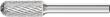 Frässtift HM Walzenrundform 1025 3PLUS 6mm 10x25mm Pferd Produktbild img1 S