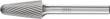 Frässtift HM Rundkegelform 1225 3 6mm 12x25mm Pferd Produktbild