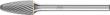 Kleinfrässtift HM Rundbogenform 0613 5 3mm 6x13mm Pferd Produktbild