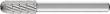 Frässtift HSS Walzenform C 0820 3 6mm 8x20mm Pferd Produktbild