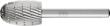 Frässtift HSS TropfenformO 1625 3 6mm 16x25mm Pferd Produktbild img1 S