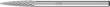 Kleinfrässtift HM Spitzbogenform 0313 4 3mm3x13mm Pferd Produktbild