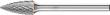 Kleinfrässtift HM Spitzbogenform 0613 4 3mm6x13mm Pferd Produktbild