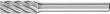 Frässtift HM zylindrisch 0820 INOX 6mm 8x20mm Pferd Produktbild img1 S