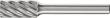Frässtift HM zylindrisch 1020 INOX 6mm 10x20mm Pferd Produktbild