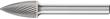 Frässtift HM Spitzbogenform 1020 5 6mm 10x20mm Pferd Produktbild img1 S