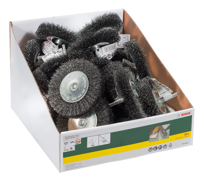 Scheibenbürste für Bohrmaschinen, gewellt, 100 mm, 20 mm Produktbild img2 L