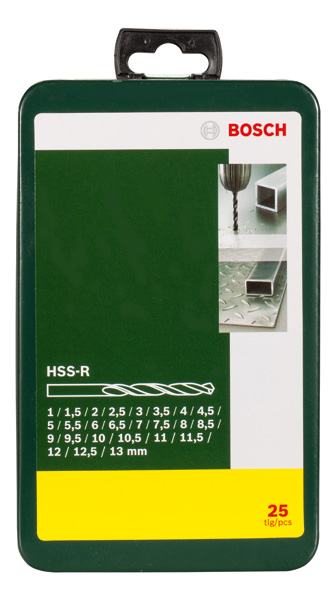 Metallbohrer-Set HSS-R, 25-teilig, 1 - 13 mm, Metallkassette Produktbild img2 L