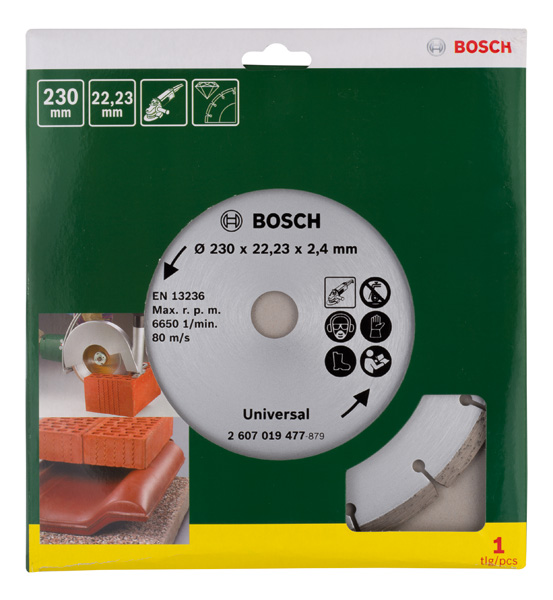 Diamanttrennscheibe für Baumaterial, Durchmesser: 230 mm Produktbild img2 L
