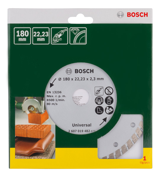 Diamanttrennscheibe Turbo, Durchmesser: 180 mm Produktbild img2 L