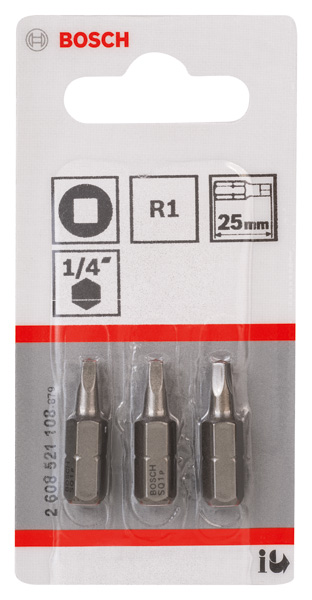 Schrauberbit Extra-Hart R1, 25 mm, 3er-Pack Produktbild img2 L