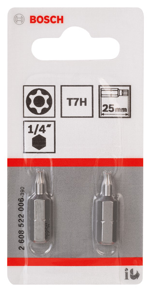 T7H Security-Torx®-Schrauberbit Extra-Hart, 2 Stk. Produktbild img2 L
