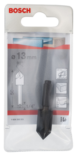 Kegelsenker mit Sechskantschaft, 13,0 mm, 90°, 50 mm, 1/4-Zoll Produktbild img2 L