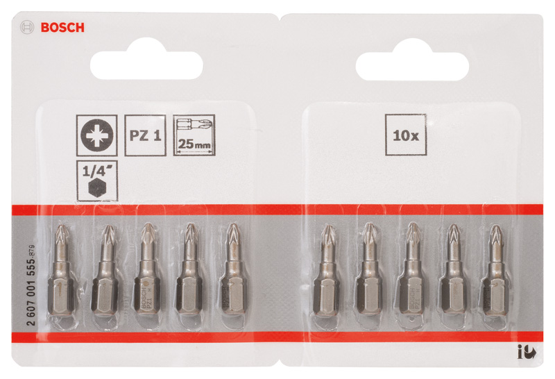 Schrauberbit Extra-Hart PZ 1, 25 mm, 10er-Pack Produktbild img2 L