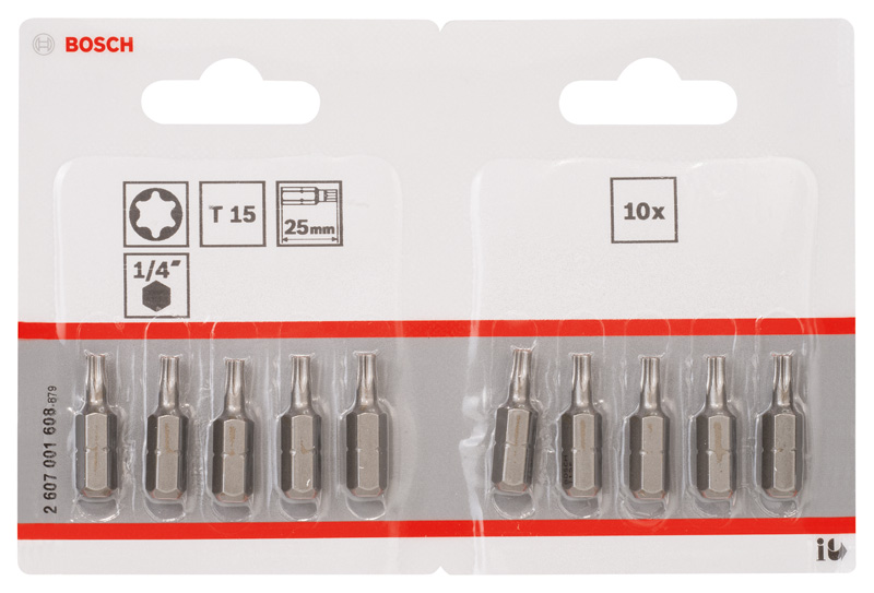 Schrauberbit Extra-Hart T15, 25 mm, 10er-Pack Produktbild img2 L
