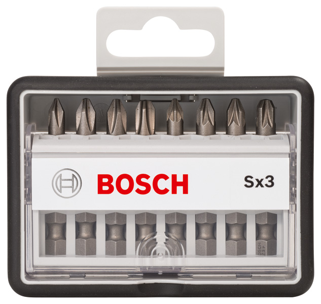8-tlg. Schrauberbit-Set, Robust Line, Sx PH/PZ, Extra Hard-Ausführung Produktbild img2 L