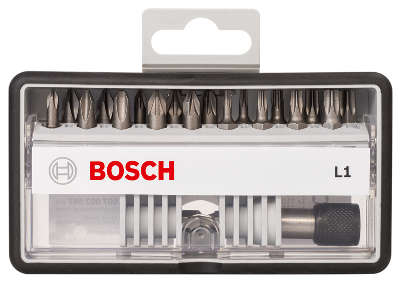 18+1-tlg. Schrauberbit-Set, Robust Line, L PH/PZ/T, Extra Hard-Ausführung Produktbild img2 L