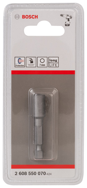 Steckschlüssel, 50 x 7 mm, M 4, mit Magnet Produktbild img2 L