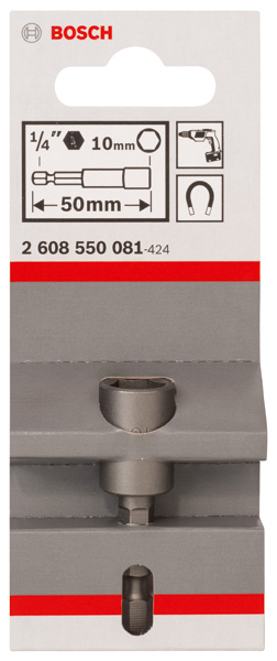 Steckschlüssel, 50 x 10 mm, M 6, mit Magnet Produktbild img2 L