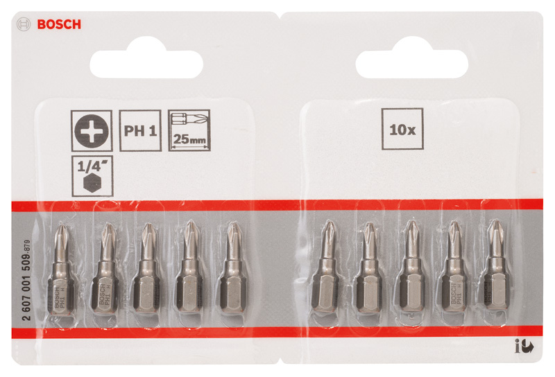 Schrauberbit Extra-Hart PH 1, 25 mm, 10er-Pack, Tight Pack Produktbild img2 L