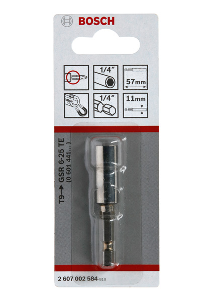 Universalhalter, 1/4-Zoll, 57 mm, 11 mm, (in Verbindung mit Tiefenanschlag T9) Produktbild img2 L