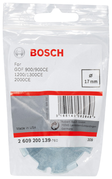 Kopierhülse für Bosch-Oberfräsen, mit Schnellverschluss, 17 mm Produktbild img2 L