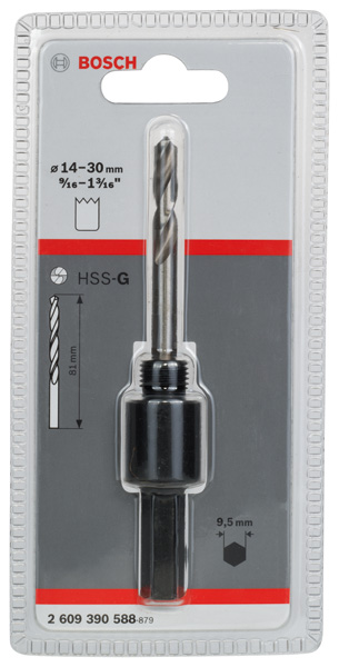 Sechskantadapter, 1/2-Zoll 20 UNF, 14 - 30 mm, SW 9,52 Produktbild img2 L