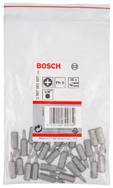 Schrauberbit Extra-Hart PH 0, 25 mm, 25er-Pack Produktbild img2 L