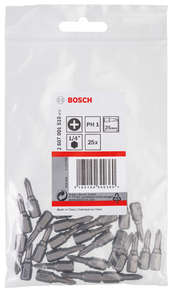 Schrauberbit Extra-Hart PH 1, 25 mm, 25er-Pack Produktbild img2 L