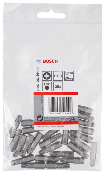 Schrauberbit Extra-Hart PZ 3, 25 mm, 25er-Pack Produktbild img2 L