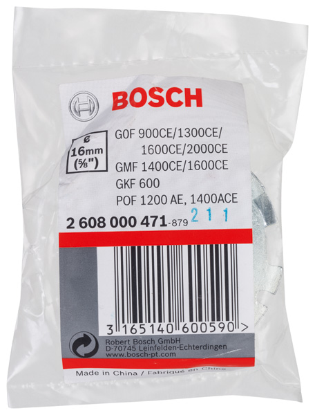 Kopierhülse für Bosch-Oberfräsen, mit Schnellverschluss, 16 mm Produktbild img2 L