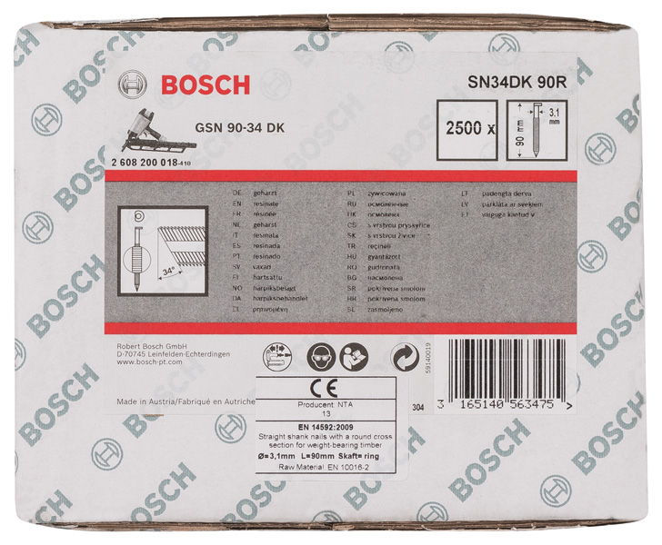 PRO SN34CH, R Streifennagel, 34° mit abgeschnittenem Kopf, 90R Produktbild img1 L