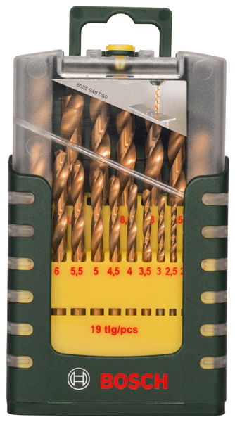 19-teiliges HSS-TiN-Metallbohrer-Set Produktbild img2 L