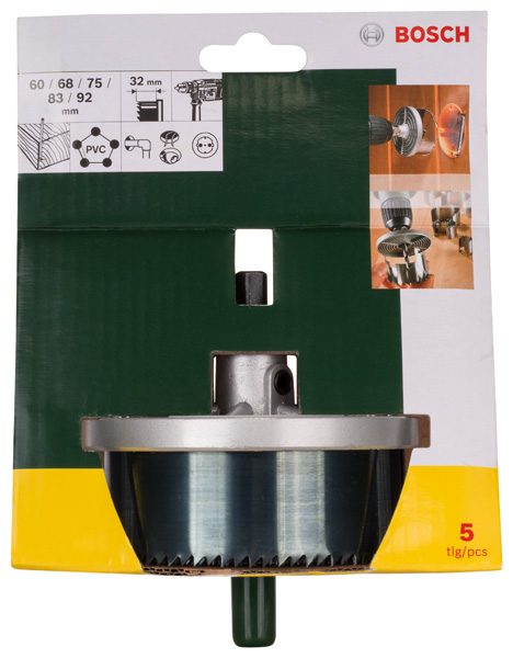 Lochsägen-Set, 5-teilig, Durchmesser: 60 - 92 mm Produktbild img2 L