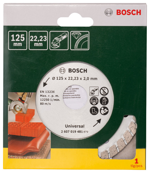 Diamanttrennscheibe Turbo, Durchmesser: 125 mm Produktbild img2 L