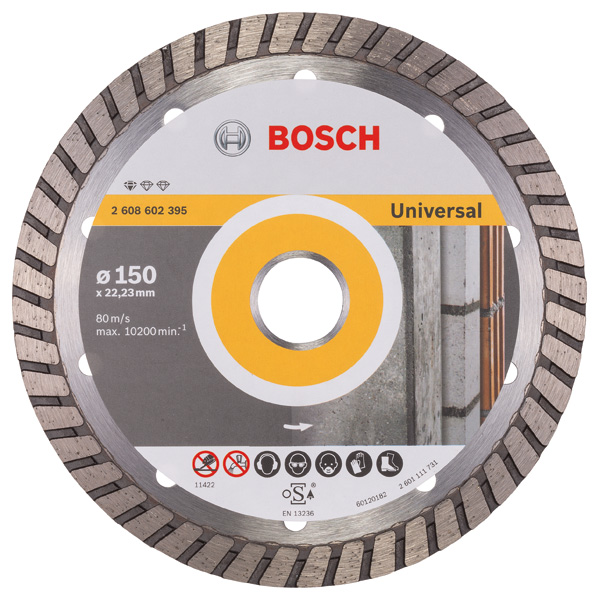 Diamanttrennscheibe Standard for Universal Turbo, 150 x 22,23 x 2,5 x 10 mm Produktbild img1 L