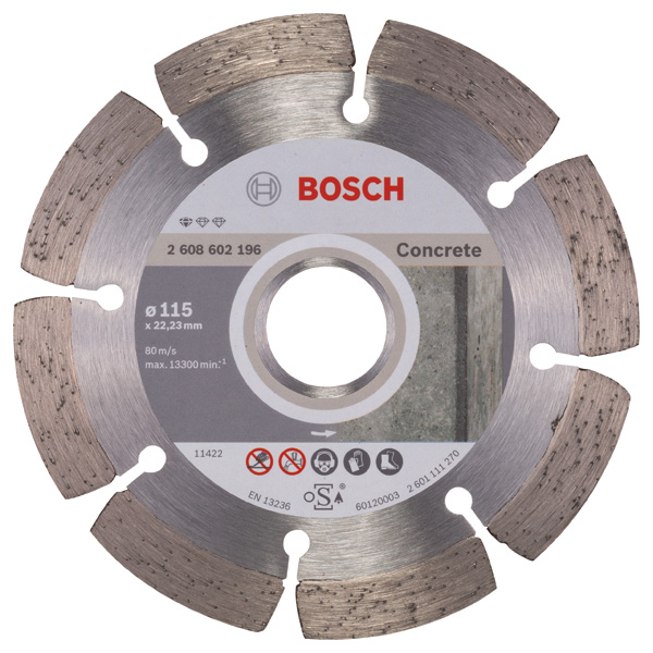 Diamanttrennscheibe Standard for Concrete, 115 x 22,23 x 1,6 x 10 mm, 1er-Pack Produktbild img1 L