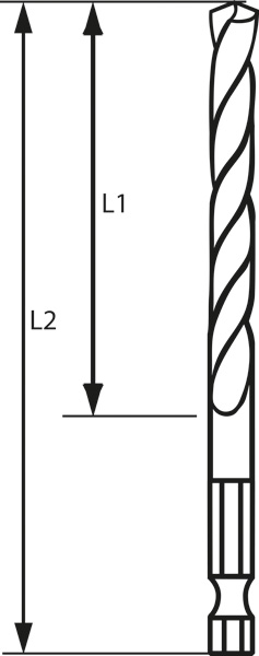 HSS Spiralbohrer mit Sechskantschaft 3,0 mm Produktbild img3 L