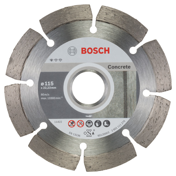 Diamanttrennscheibe Standard for Concrete, 115 x 22,23 x 1,6 x 10 mm, 10er-Pack Produktbild img1 L