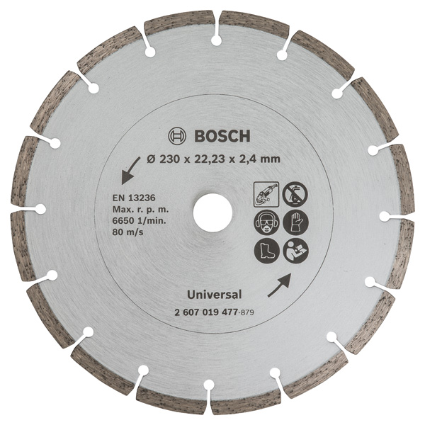Diamanttrennscheibe für Baumaterial, Durchmesser: 230 mm Produktbild img1 L