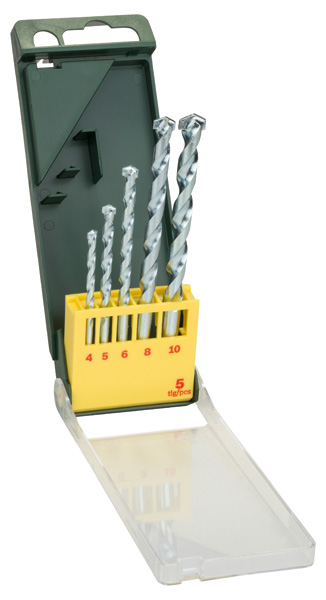 Steinbohrer-Set, 5-teilig, Durchmesser: 4 - 10 mm, HM-Steinbohrer Produktbild img1 L