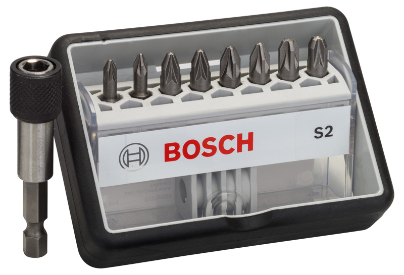 8+1-tlg. Schrauberbit-Set, Robust Line, S PZ, Extra Hard-Ausführung Produktbild img1 L
