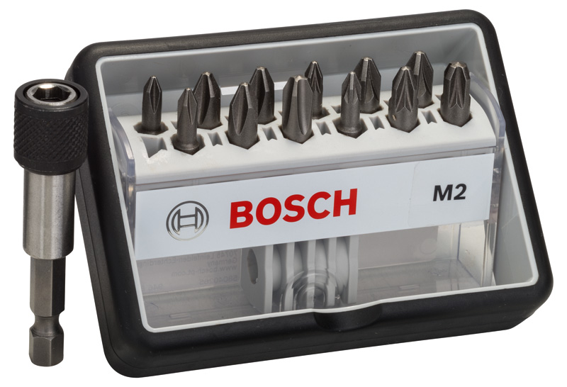 12+1-tlg. Schrauberbit-Set, Robust Line, M PH/PZ, Extra Hard-Ausführung Produktbild img1 L