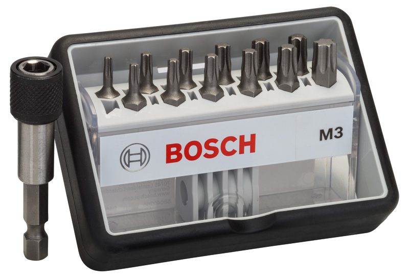 12+1-tlg. Schrauberbit-Set, Robust Line, M T, Extra Hard-Ausführung Produktbild img1 L