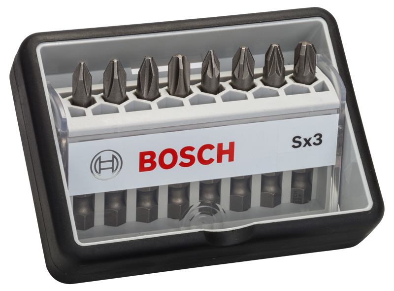 8-tlg. Schrauberbit-Set, Robust Line, Sx PH/PZ, Extra Hard-Ausführung Produktbild img1 L