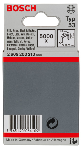 Feindrahtklammern, Typ&nbsp;53/8 Produktbild img1 L