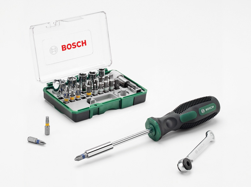 27-teiliges Mini-Ratschen-Set + Handschraubendreher Produktbild img1 L